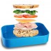 LeOx- Lunchbox Bento Box a compartiment la Boîte bento Boîte Repas Lunch Box 2 etages Food Container - bleu - B014JMNRHM