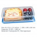 boîtes alimentaires pour conservation avec 2-compartiments Lot de 3 plastique récipients alimentaires Micro-onde Lunch Box Bento Box hermetique sans bpa  Empilable  étanches  Coffre-fort pour congélateur  lave-vaisselle(3 Pi&egr