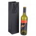 DEOMOR (35 x 9 5 x 9cm) Lot de 12 Sac Bouteille Pochette Vin avec Poignée en 300g Papier Noir Pochette Cadeau pour Vin et Champagne 750ml - B078SNL8ZJ