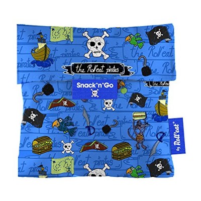 Roll'eat - Snack'n'Go-Kids Pirates Bleu - Sac À Goûter Réutilisable - B00NIV6L92