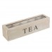Boîte à thé Boîte à sachets de thé en bois 5 compartiments 38 x 9 x 9 cm - B00KQHJ13Y