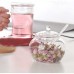 TAMUME 350ML Verre à la Main en Verre Cristal Transparent Contenant de Thé avec une Petite Cuillère pour le Stockage du Thé et du Sucre (verre) - B01MDNQQEY