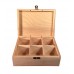 Boîte à thé Boîte à 12 compartiments en bois naturel Woodeeworld - B01KW2VQ8U