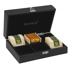 Tea Box Hardwood with 6 Compartments by JoeFrex - B00NHQSD9Y