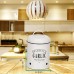 granrosi Pot à ail – Boîte de conservation au design années 1940  Vintage spacieux pour un rangement élégant ail Gris vintage - B07259TFXX