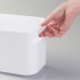 InterDesign Una boite stockage  petite caisse de rangement en plastique pour le ménage et passetemps  blanc - B00I5NGFGW