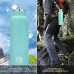 KINGSO 600ml Bouteille d'eau Isotherme Gourde Mug Flasque Réutilisable en Acier Inoxydable pour Sport Voyage Camping Randonnée Water Bottle Surface De Pulvérisation (Bleu) - B078C5FR3B