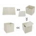 SONGMICS lot de 2 Boîtes/Tiroirs en Tissu Cube de Rangement pliable coffre pour Linge  Jouets  Vêtement 30 x 30 x 30 cm Beige RFB02M - B01LARRTGY
