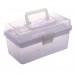 TOOGOO(R) Poignee en plastique 2 couches outils de quincaillerie boite de rangement  violet clair - B0728MWGWK