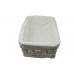 Arpan Medium White Wicker Gift Hamper Storage Basket With White Cloth Lining by ARPAN - B00VMLQUOQ