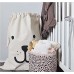 haodou Lin Sale Vêtements Panier de rangement multifonction pliable ronde sac de rangement linge Barrels Storage Basket pour livre/Snack/vêtements/jouets - B078YBHV5R
