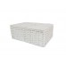 Arpan Paper Rope Storage Basket Box With Lid - White (Small ) by ARPAN - B01F8O2HTE