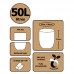 50 litre X 50 Sacs Biobag Lot compostables Sacs Poubelle de cuisine – Nourriture Sacs Poubelle – en 13432 – Sacs 50L Swing-bin Sacs avec guide de compost - B005HEYTTM