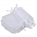 TOOGOO(R)Organza sacs-cadeaux Pochette Sachet Blanc - B00UFNK63S