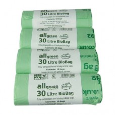 All-Green 30 Litre Biobag Compostable Kerbside Caddy Bin Liners  40 Bags - B0050BZRAM