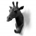 Herngee Crochet et Patère Fait Main en résine Tête d'Girafe (couleur noir) - B017LLSX54