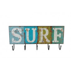 Plaque murale Surf avec cinq crochets - B01FSUP83A
