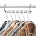 HJHY Organisateur de vêtements de garde-robe de cintres de vêtements en métal Économiseur d'espace et organisation (6 Packs) - B06XZLG6LR