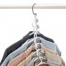 HJHY Organisateur de vêtements de garde-robe de cintres de vêtements en métal Économiseur d'espace et organisation (6 Packs) - B06XZLG6LR