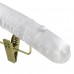 Hangerworld Cintre blanc rembourré de coton avec satin et pinces - B00OZL5NFW