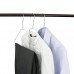 famy.Shop cintres adultes en métal galvanisé avec encoches  pour pantalons et chemises  crochet chromé  40cm  2 3mm  lot de 50 - B076DBJX9R