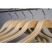 J.S. Hanger Collant en bois à larges épaisseurs en acier inoxydable  fini naturel  5 paquets - B06XVVHHLQ
