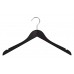 10 x Cintre blouse / chemise laqué noir légèrement galbé avec encoches  43 cm - LE GÉANT DU CINTRE - B01ITLLRLW