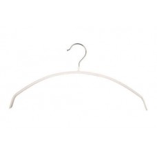 Caraselle - 5 cintres blancs anti-dérapants pour tricots  vestes  chemises et chemisiers  avec crochet rotatif  40 cm - B004VKRWVA