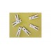 Mini pinces à linge  25 mm  blanc  bois  pour Vintage mariage - 100 Pièces - Espacebeauxarts - B01K2IH9JY