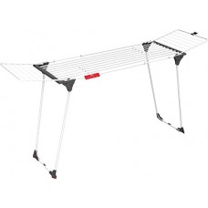 Vileda séchoir Infinity - séchoir table extensible XL - spécial draps / nappes / grandes pièces - jusqu'à 27m de capacité de séchage + portes-chaussettes + 2 roulettes - ref 157231 - B072DXLWS1