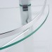 KES Étagère d’Angle En Verre Supplémentaire Épaisse Seul Niveau Avec Porte-serviette Bains Support Mural  Aluminum  A4123A - B00J3ERIVS
