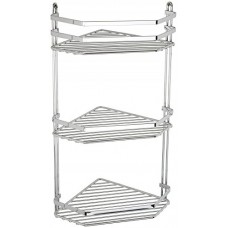 Satina Wire Triple Shelf Corner Shower Basket Chrome by Norwood - B01H2TBI6Q