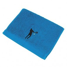 Serviette invite 33x50 cm 100% coton 550 g/m2 PURE TENNIS Bleu Turquoise - B00ZB5DOZC
