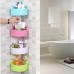 Sensail Etagère de Douche  Ventouse en plastique de salle de bains de cuisine d'angle de support de stockage de support d'étagère de support (Blanc  15X15X7.5cm) - B079G1VRSB