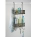 mDesign Serviteur de douche à suspendre – 2 paniers – Installation de l'étagère de douche sans perçage – Panier de douche en métal inoxidable à accrocher pour tous les accessoires de douche 