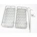 Étagère à deux tablettes en aluminium pour salle de bain avec porte-serviettes Étagère à deux lumières pour douche - B076BM2R1B