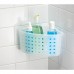 InterDesign Basic panier de douche de coin  valet de douche en plastique sans perçage avec ventouses  transparent - B000227M3Y
