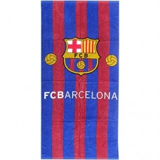 Drap de bain FC Barcelone ballons officiel 70 cm x 140 cm - B01IO3V7CY