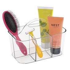 mDesign Panier de douche et bain mDesign pour shampooing  revitalisant  savon - Transparent - B01H5O6NKY