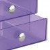 mDesign boîte à tiroirs – la boîte de rangement avec trois tiroirs – organiseur de produits cosmétiques  organiseur de bureau - B06XKZ1413