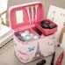 Sac cosmétique cosmétique portable mobile coréen fort dans la boîte de stockage de grande capacité professionnelle portable sac vanity  princess girl paquet mediumterlayer - B074PPKJXY