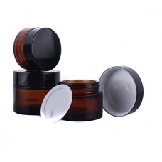3 Pièce 50ml Pots Vide Cosmétique en Plastique pour Crème de Maquillage Échantillon Boîte - B075VXCSYH