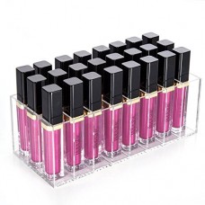 Biote de rangement transparente en acrylique pour rouges à lèvres - 24 compartiments - Pour femme - Mobengo - B0711Z2TSY