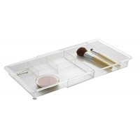 InterDesign Linus organisateur de maquillage  organiseur de tiroir extensible en plastique sans BPA  box cosmétique  transparent - B00R7UGZOG