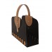 L-BAG 03: porte-revues en acier avec inserts en cuir  design by Limac. - B00VKB6MG4