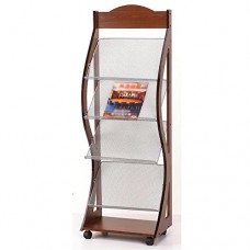 Porte-magazines et porte-journaux Etagères De Magasin Woody Simple Landing Bookstand It Can Move Display Stand - B07C9RQSWZ