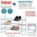 Tatkraft Maestro Robuste Porte-Chaussures Extensible 3 Niveaux Acier Chrome - B01K7ME4FM