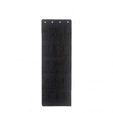Cosanter Noir 20 grille Non-tissé Sac de rangement porte sac suspendu 125 * 45cm - B0797HCCP4