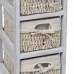 Lingjiushopping Support Stockage en bois blanc  3 paniers de texture dimensions : 25 x 28 x 58 cm (L x P x H) Armoire et Stipi - B07CH2NNM2
