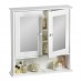 VonHaus Armoire de Toilette avec Miroir 2 Portes pour Salle de Bains – Blanc – 56 x 13 x 58 cm - B01N10RDWL